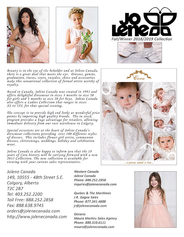 Jolene Canada Flower Girl Special Occasian Formal Wear Christening
